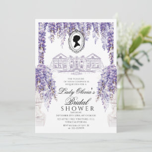 Invitation Lilial de l'ère Régence Fête de mariage