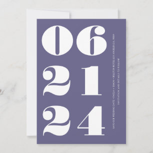 Invitation Lilic blanc propre élégant moderne et minimaliste