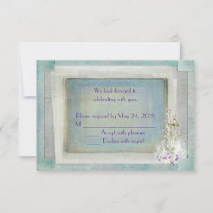 Invitation Lily de la Vallée mariage RSVP