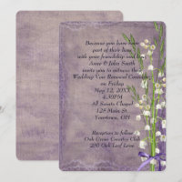 Lily of the Valley On Purple