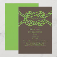 Lime vert et Brown Lier le Wedding shower de noeud