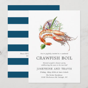 Invitation Limite de l'écrevisse Faire bouillir la douche du 