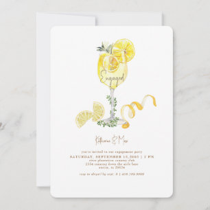 Invitation Limoncello Spritz Gold Text Engagement Party