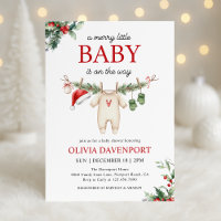 Linge de Noël pour bébé joyeuse petite douche