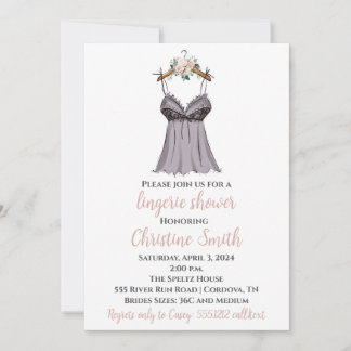Invitation Lingerie Bridal Shower