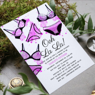 Invitation Lingerie Fête des mariées Panty Bachelorette