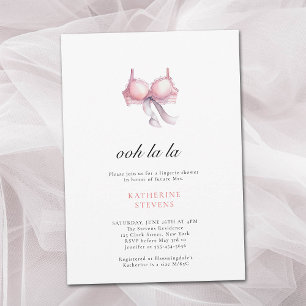 Invitation Lingerie Party Ooh La La Ribbon Fête des mariées