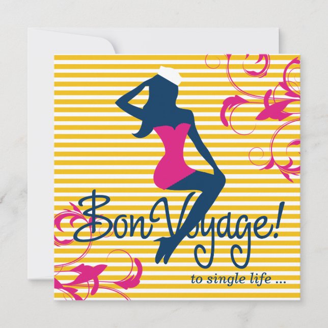 Invitation lingerie plus bleue nautique de la silhouette (Devant)