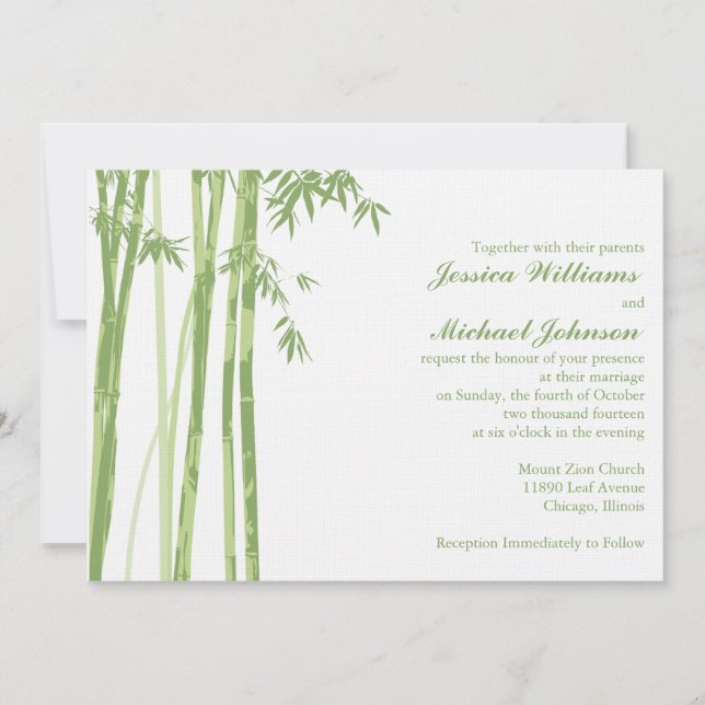 Invitation L'inspiration asiatique (Devant)