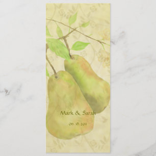 Invitation L'invitation à la poire Vintage