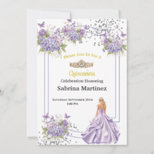 Invitation L'invitation à la Quinceanera