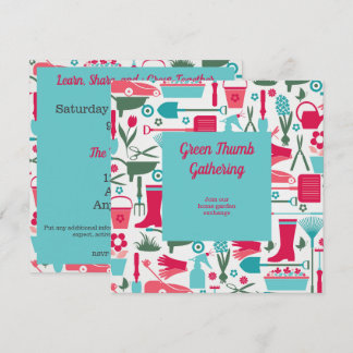 Invitation L'invitation au partage de compétences du jardin d