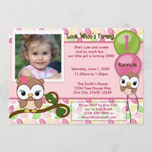 Invitation L'invitation d'anniversaire de Turning OWL (photo)