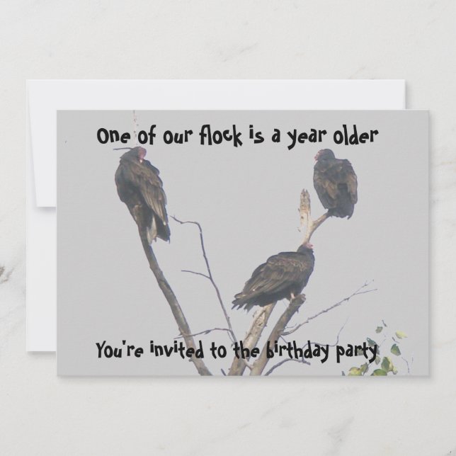 Invitation L'invitation de la partie Old Buzzards doit Custom (Devant)
