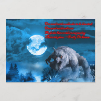 Invitation L'invitation de Lycan Halloween