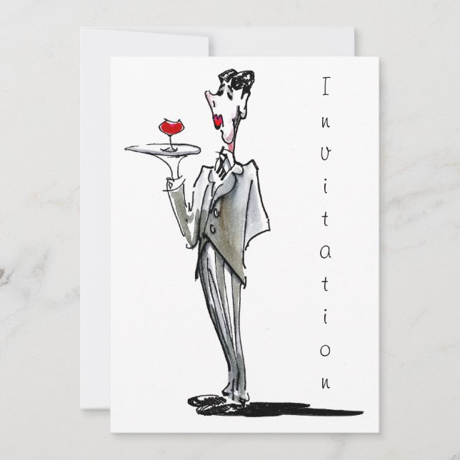 Invitation L'invitation de maître d'hôtel (Devant)