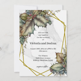 Invitation L'invitation de mariage de la Winery