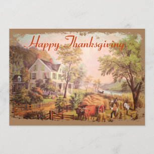 Invitation L'invitation de thanksgiving de récolte