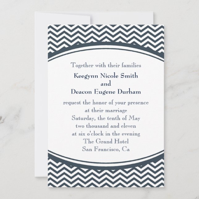 Invitation L'invitation Eugene (Devant)