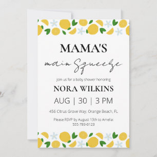 Invitation L'invitation principale de Mama au baby shower d'a