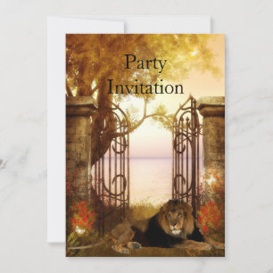 Invitation Lion à la Porte