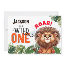 Lion Safari Wild One Anniversaire de enfant Party