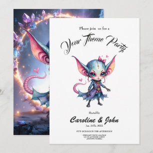 Invitation Liora – Cœur de cristal venu des étoiles 