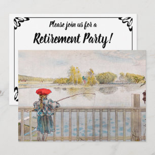 Invitation Lisbet pêche par Carl Larsson, Fête de départ à la