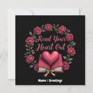 Invitation Lisez Votre Cœur Une Maison pour les Amoureux des
