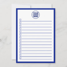 Liste de tâches à faire couleur bleu marine Logo d