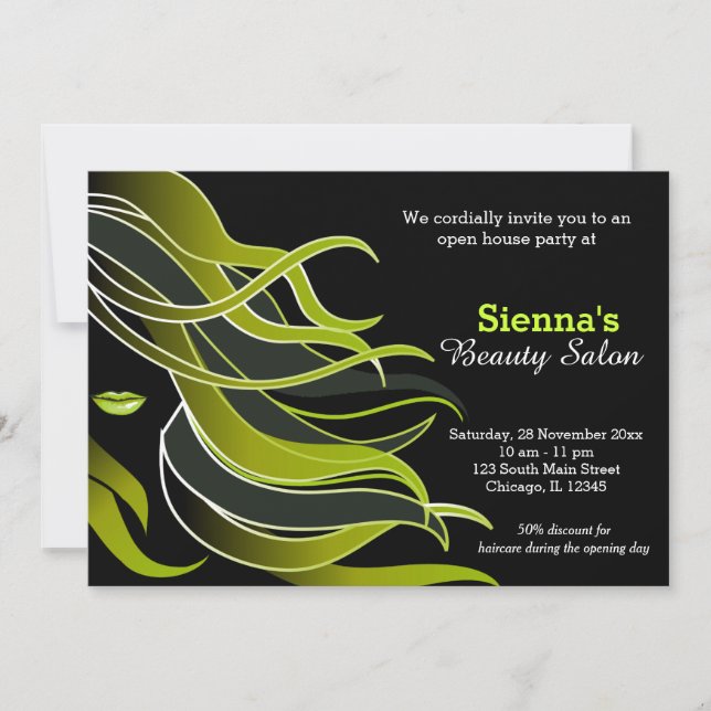 Invitation Liste des cheveux (Devant)