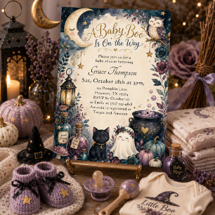 Invitation Little Boo Baby Shower Halloween