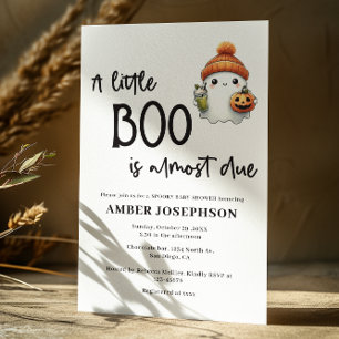 Invitation Little Boo est presque dû Baby shower d'Halloween