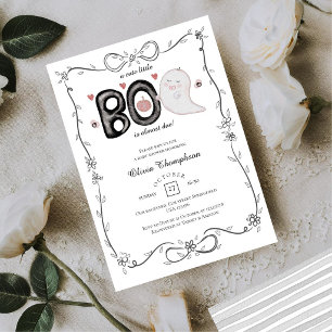 Invitation Little Boo Est Presque Prête pour la Baby Shower d