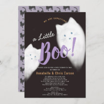 Little Boo Ghost Chat Halloween Baby shower par co