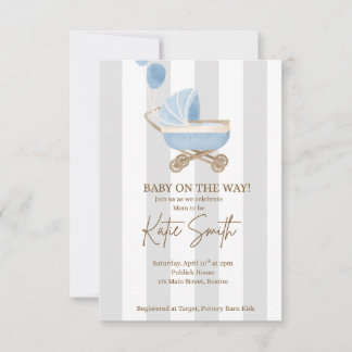 Invitation Little Boy Blue Douche
