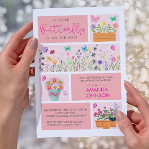 Invitation Little Butterfly est sur une route Mignonne Whimsi