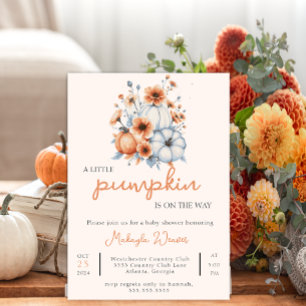 Invitation Little Citrouille est On the Way Baby shower moder