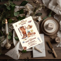 Little Cowboy Baby shower moderne de rodéo occiden