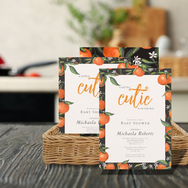 Invitation Little Cutie est sur le Baby shower Way (Créateur téléchargé)