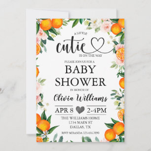 Invitation Little Cutie est sur le chemin Baby shower Invitat