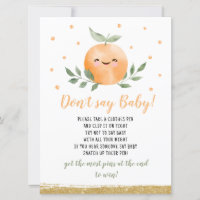 Little Cutie Orange Ne pas dire Baby Game