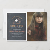 Little Cutie Pie Thanksgiving Photo Anniversaire