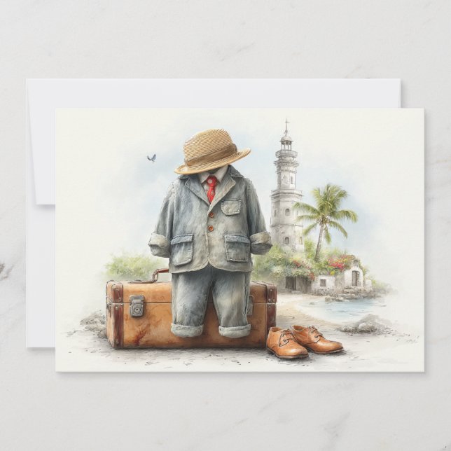 Invitation Little Globetrotter - 1er anniversaire Aventure (Devant)