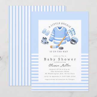 Invitation Little Kicker Soccer Baby Shower Invite