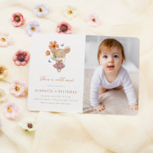 Little Mouse Wild One Flower Photo 1er anniversair