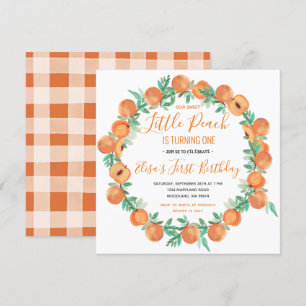 Invitation Little Peach tourne un anniversaire