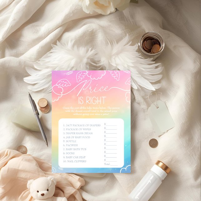 Invitation Little Piece of Heaven Rainbow Price  Right Game  (Little Piece of Heaven Rainbow Price Right Game)