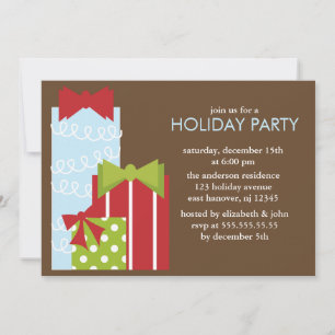 Invitation Little Presents Fête de Noël