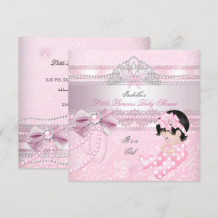 Invitation Little Princess Baby shower Girl Butterfly CC